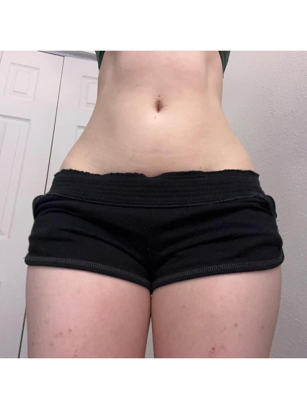 y2k wet seal black low rise mini shorts